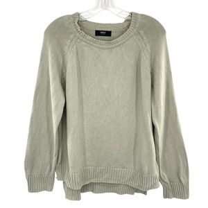 Anthropologie Able Organic Cotton Sage Green Chunky Knit Sweater